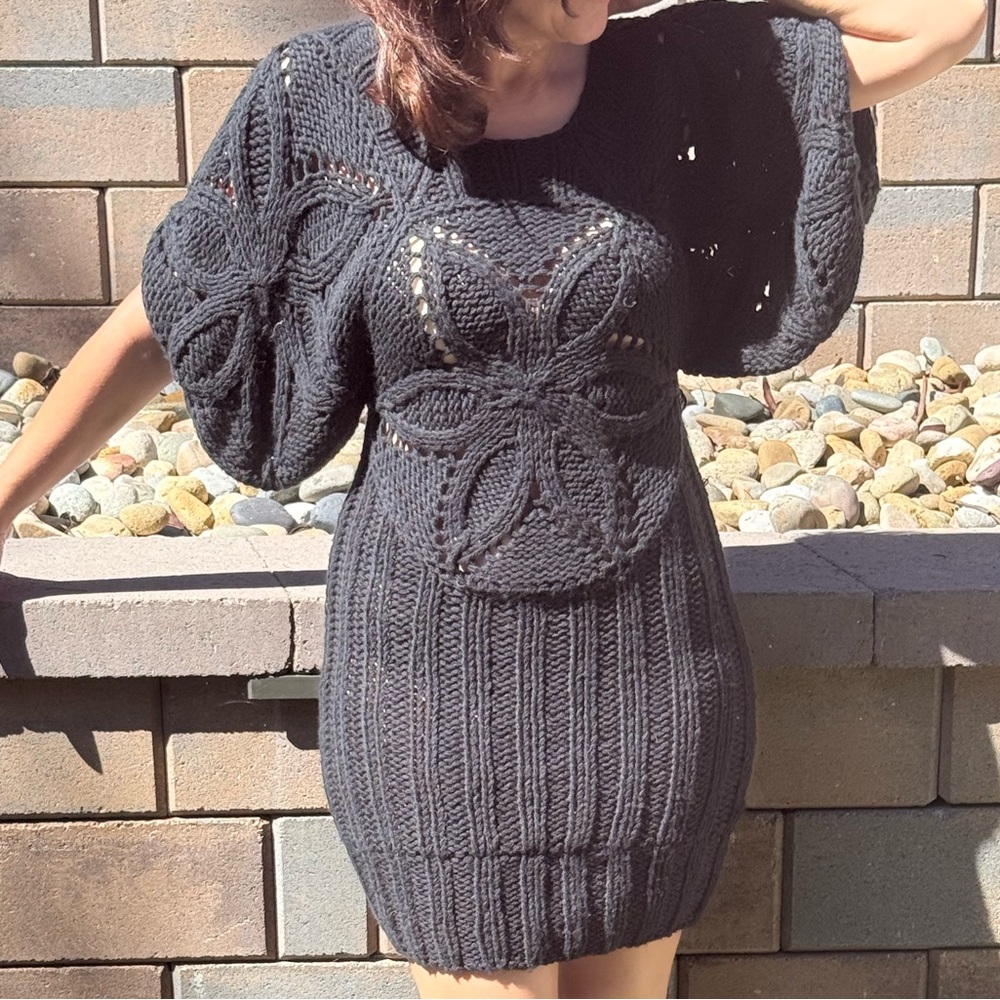 MNM Couture Black Knit Garment